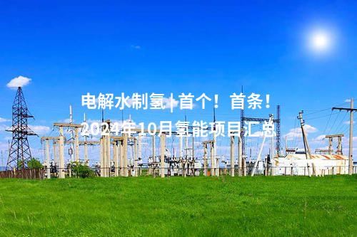 電解水制氫 | 首個！首條！2024年10月氫能項目匯總