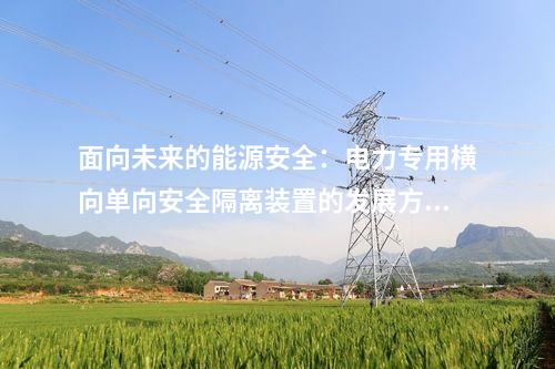 智能電網(wǎng)時(shí)代：電力專用橫向單向安全隔離裝置的發(fā)展方向